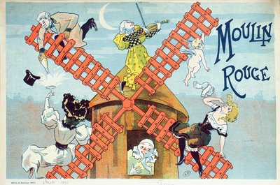 Portada de un programa para el Moulin Rouge, 1896 de Ferdinand Misti Mifliez